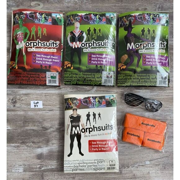 Set of 4 Morphsuits Halloween Costumes Lot 37 - Picture 1 of 3